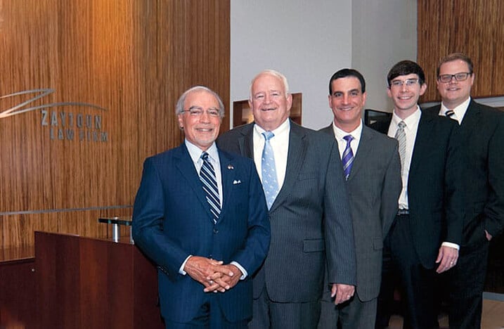 Group photo of attorney McCotter and the attorneys at Zaytoun Law Firm